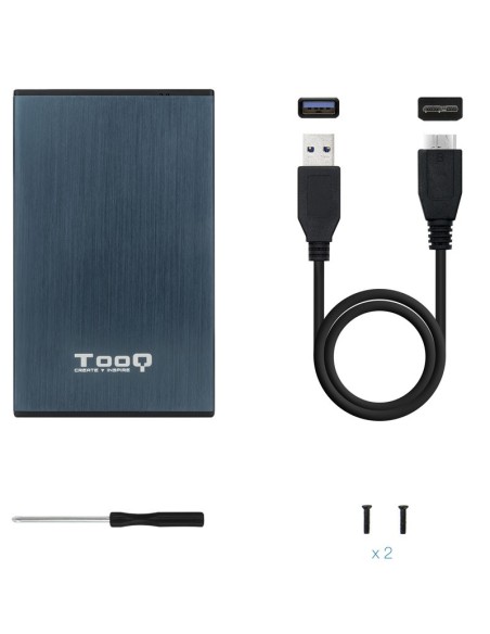 CAJA 2.5" USB 3.1 TOOQ    AZUL TQE-2527PB PN: TQE-2527PB EAN: 8433281010222
