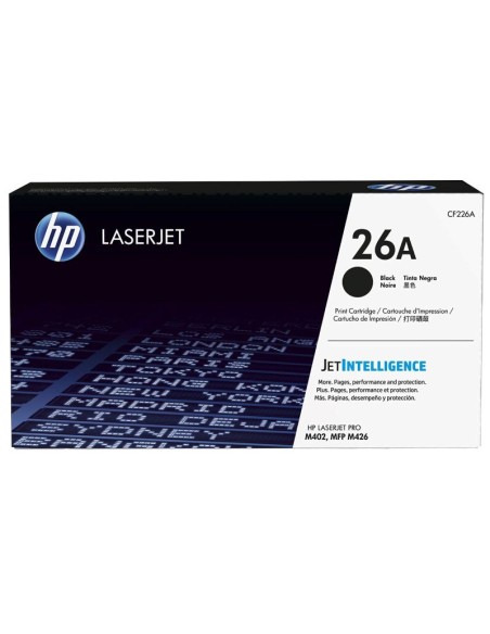 TONER HP CF226A 26A NEGRO PN: CF226A EAN: 889296154761    