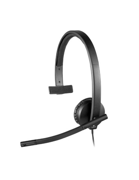 AURI + MIC USB   1.9M LOGITECH H570E CASCOS NEGROS MONO PN: 981-000571 EAN: 5099206053298   
