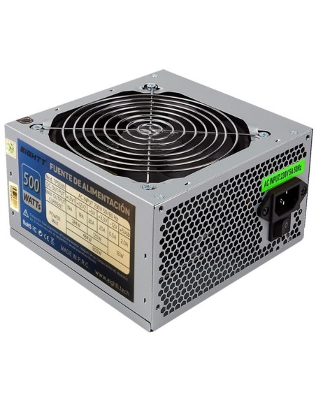FUENTE  500W/19A EIGHTT 12CM S LENCIOSA PN: EPS500 EAN: 8425402171110   