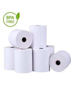 PAPEL TERMICO CAJA 50 ROLLOS 80X80X12 SIN BISFENOL A