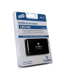 LECTOR EXT. COOLBOX DNIE+SIM N EGRO + LECTOR TARJETAS +...
