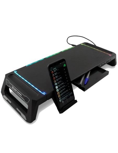 SOPORTE ELEVADOR DEEP GAMING   RGB + HUB PN: DG-MOB-06 EAN: 8436556141751   