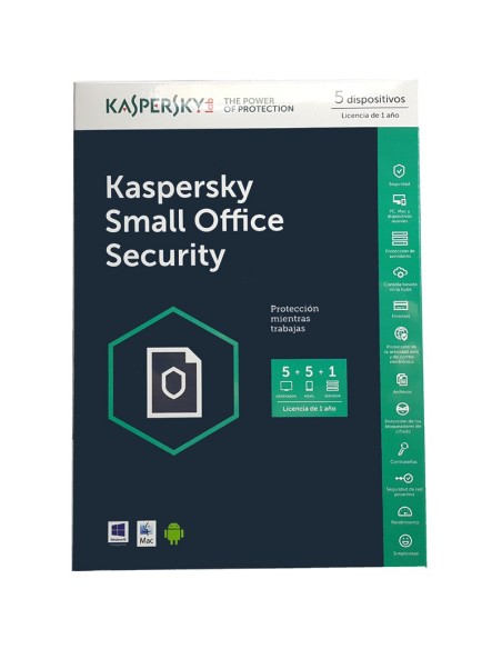 AV KASPERSKY SMALL OFF     5LC ICE SECURITY 5+1 PN: KL4541X5EFS-20ES EAN: 5056244903602