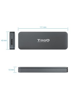 CAJA M.2      USB 3.1 TOOQ     NGFF GRIS PN: TQE-2281G...