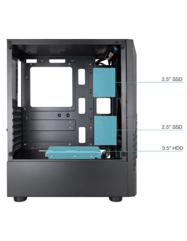 CAJA SEMITORRE ATX TOOQ        BIOHAZARD NEGRA...