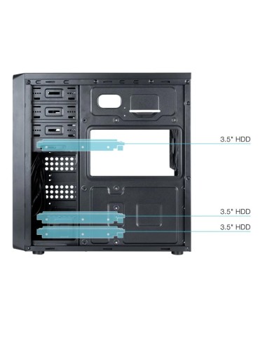 CAJA SEMITORRE ATX TQC-5701U3C -B TOOQ NEGRA...