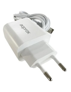 CARGADOR 5V ENCHUFE APPROX 18W CON CABLE TYPE C BLANCO...