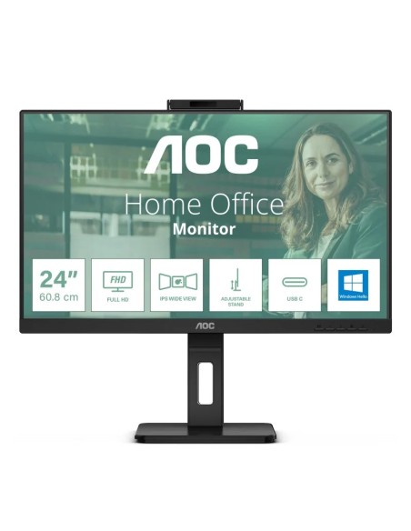MONITOR 23.8" AOC LED 24P3CW   IPS FHD 75HZ USB-C WEBCAM PN: 24P3CW EAN: 4038986140712   
