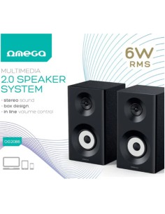 ALTAVOZ 2.0 OMEGA OG2086       6W RMS NEGRO PN: 0G2086...