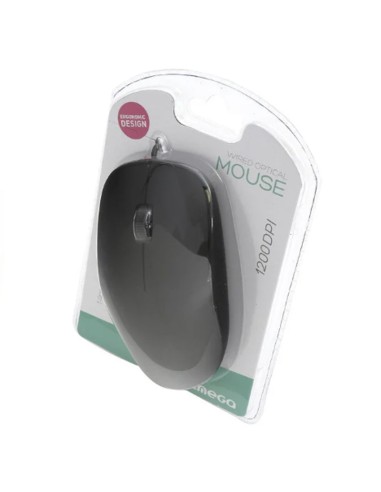 RATON OMEGA OPTICO 1600DPI     USB ROJO PN:...