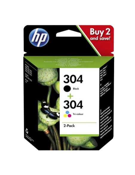 CARTUCHO HP 3JB05AE N304       MULTIPACK NEGRO, TRICOLOR PN: 3JB05AE EAN: 192545191432
