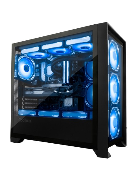 CAJA GAMING ATX GE2000 DUALVIE W ARGB NEGRO COOLBOX PN: COO-CHA-GE2000-0 EAN: 8436624420955   