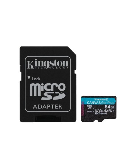 MEMORIA DG  64GB KINGSTON MSD  CANVAS GO PLUS CLASE10 200MBS PN: SDCG4/64GB EAN: 740617347890    