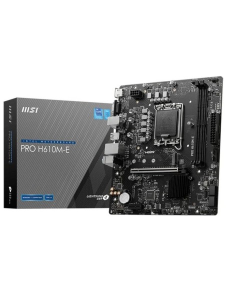 PB S-1700 H610M-E PRO  MSI     DDR5 M-ATX PN: 911-7D48-072 EAN: 4711377125147   