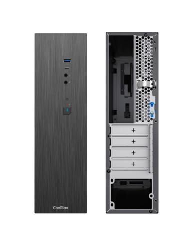 CAJA SFF MATX T370 COOLBOX     SLIM NEGRO 500W...