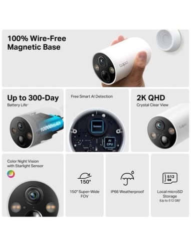 CAMARA SEGURI. WIFI TAPO C425  TP-LINK 2K QHD...