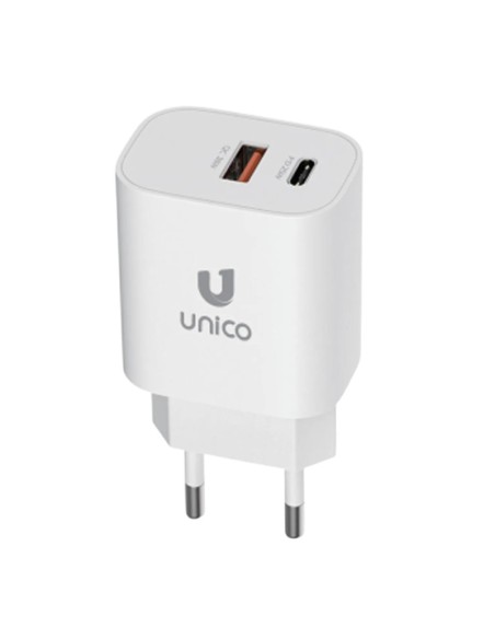 CARGADOR 25W ENCHUFE 1 X USB   , 1 X USB TYPE C BLANCO PN: HC1700 EAN: 8435719617003   
