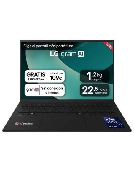 PORTÃíTIL LG GRAM 16ZD90T-G AX 8B INTEL CORE ULTRA 7-255H/ 32 PN: 16ZD90T-G.AX88B EAN: 8806096666708   