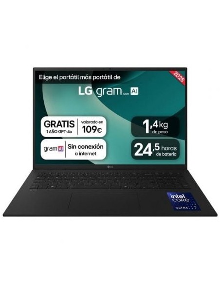 PORTÃíTIL LG GRAM 17Z90TL-G.AU 8B INTEL CORE ULTRA 7-258V/ 32 PN: 17Z90TL-G.AU88B EAN: 8806096458167   
