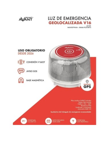 BALIZA AVANT LUZ DE EMERGENCIA V16...