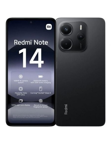 SMARTPHONE XIAOMI REDMI NOTE 14 8GB/ 256GB/ 6.67"/ NEGRO