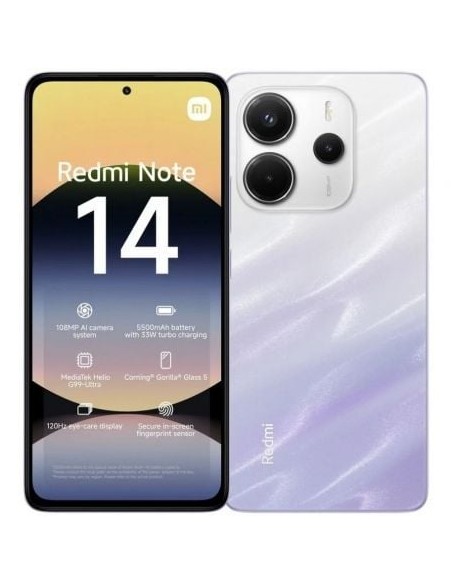 SMARTPHONE XIAOMI REDMI NOTE 14 8GB/ 256GB/ 6.67"/ PúRPURA