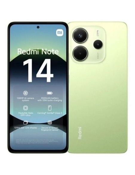 SMARTPHONE XIAOMI REDMI NOTE 14 8GB/ 256GB/ 6.67"/ VERDE