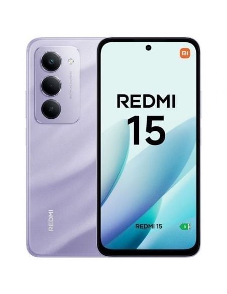SMARTPHONE XIAOMI REDMI 15 6GB / 128GB/ 6.9"/ PÃºRPURA PN: MZB0L1JEU EAN: 6932554450168   