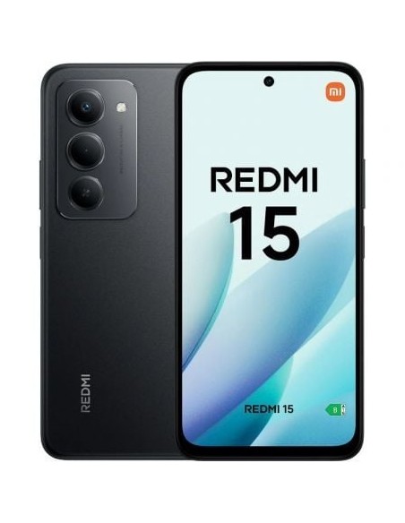 SMARTPHONE XIAOMI REDMI 15 8GB / 256GB/ 6.9"/ NEGRO PN: MZB0KPLEU EAN: 6932554445126   