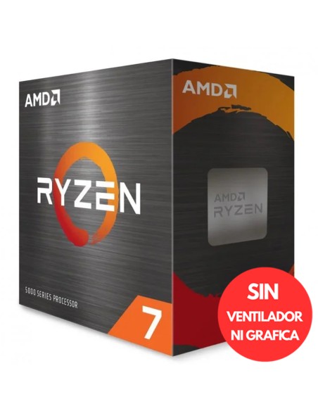 AMD S-AM4 RYZEN 7 5800X  BOX   3.8GHZ SIN VENTILADOR PN: 100-100000063WOF EAN: 730143312714    