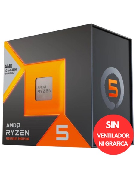 AMD S-AM5 RYZEN 5 7600X  BOX   4.7GHZ SIN VENTILADOR PN: 100-100000593WOF EAN: 730143314442    