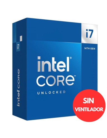 INTEL S-1700 I7-14700K   BOX   3.4GHZ SIN VENTILADOR PN: BX8071514700K EAN: 5032037278485   
