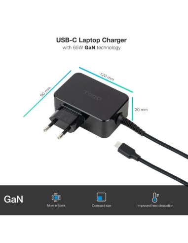 ALIMENTADOR PORT. 65W TOOQ GAN TYPE C...