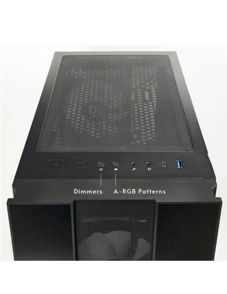 CAJA GAMING CHIEFTEC HUNTER 2  GS-02B-OP RGB USB TYPE C NEGRA PN: GS-02B-OP EAN: 0753263078476   