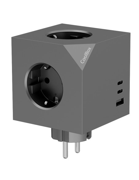 BASE 3 ENCHUFES CUBIK MAGNET   CON CARGA USB PN: COO-BEN-CU-CUBE EAN: 8436624423703   