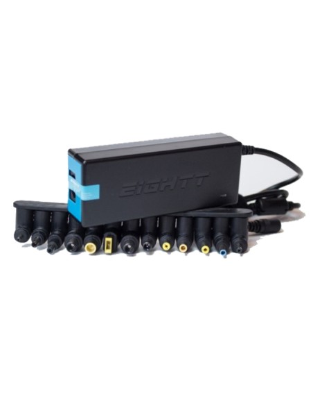 ALIMENTADOR PORT.  90W EIGHTT  UNIVERSAL 13 CONECTORES PN: EC90 EAN: 8425402171189   