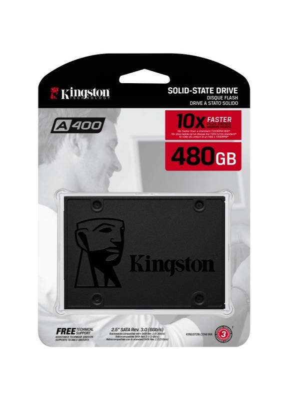 DISCO SSD 480GB KINGSTON       SATA3 SA400S37 PN: SA400S37/480G EAN: 740617263442