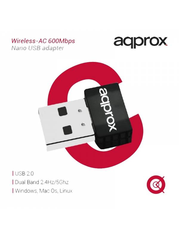 WIRELESS USB  600MPBS APPROX   NANO AC USB 2.0