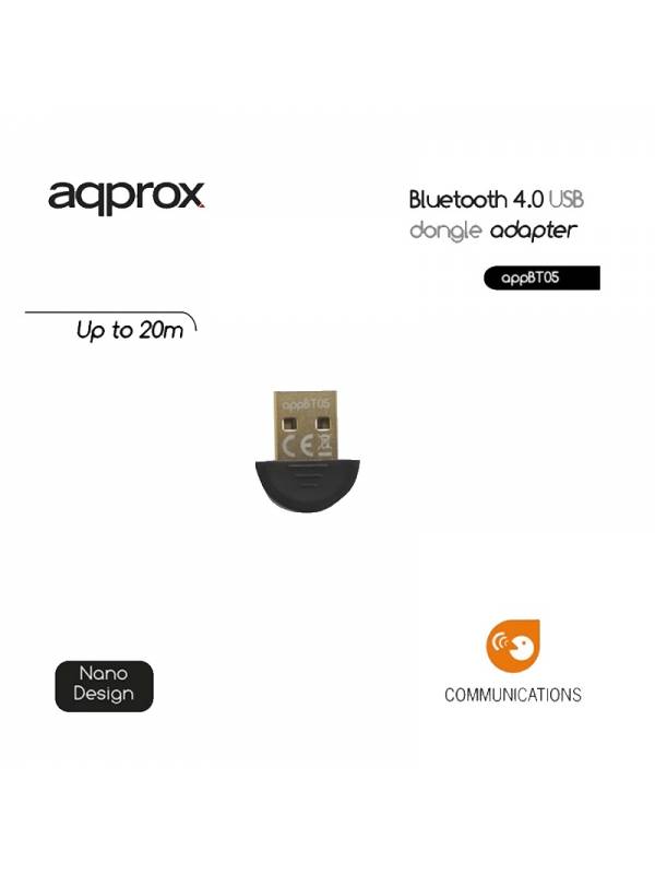 ADAPT. BLUETOOTH USB APPROX    V 4.0 NEGRO