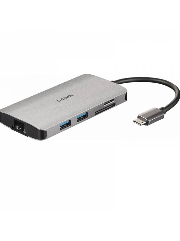 MINI DOCK + HUB 8 EN 1 USB-C   HDMIHUBUSB 3.0 DLINK DUB-M81 PN: DUB-M810 EAN: 790069450471