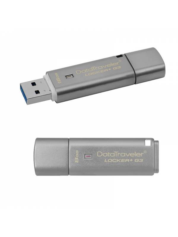 MEMORIA USB 3.0  16GB KINGSTON DATATRAVEL ENCRIPTADA LOCKER PN: DTLPG3/16GB EAN: 740617218596