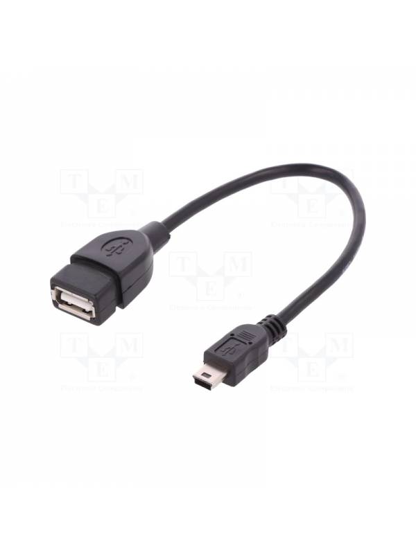 CABLE USB A HEMBRA A MINI USB  M 0.2 M PN: USB A/H A MINI M EAN: 1000000000530