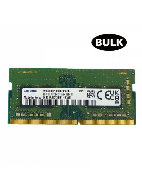 SODIMM DDR4 8GB3200 SAMSUNG   BULK PN: M471AK43EB1-CWE EAN: 1000000002331