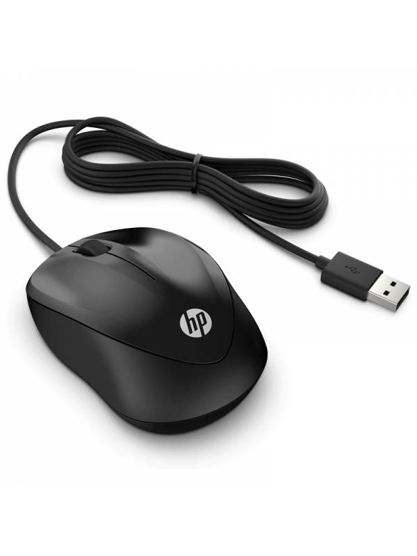 RATON USB HP WIRED MOUSE 1000  NEGRO
