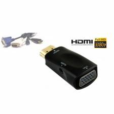 CONVERSOR HDMI A VGA + AUDIO   NEGRO PN: HDMI A VGA + AUD EAN: 1000000002453