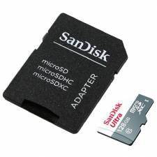 MEMORIA DG 128GB SANDISK MSD   ULTRA CON ADAPTADOR SD PN: SDSQUNR-128G-GN3 EAN: 619659185510