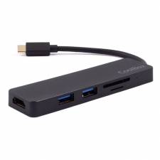 MINI DOCK USB TYPE C COOLBOX   USB 3.0, HDMI, SD, MSD NEGRO PN: COO-DOCK-03 EAN: 8436556142284