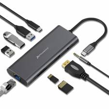 MINI DOCK USB TYPE C PHOENIX   USB 3.0, HDMI, RED , LECTOR TA PN: PHHUBTYPEC9IN1 EAN: 8436583231548